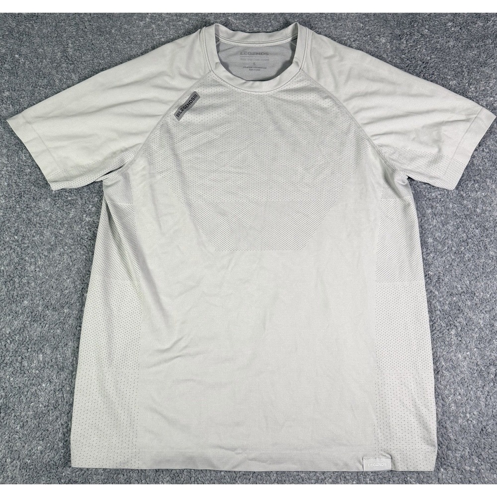 Legends Shirt Mens Large Gray Athletic Enzo Lightweight Performance Gym Train